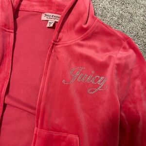 Juicy Couture Coral Velour Jacket